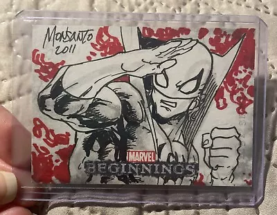 2010 Marvel Beginnings Iron Fist  Sketch Card 1/1 Unknown Artist  “Monsanto” • $79.99