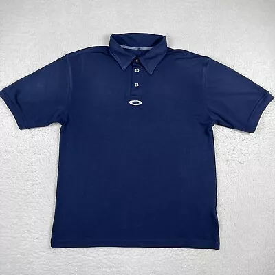Oakley Polo Shirt Mens XL Blue Vintage Software Surfer Skater Golfer Tennis • $22