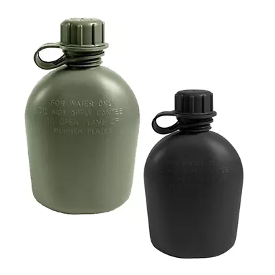 Military 1 Quart Canteen 3 Piece Plastic BPA Free Made In USA NEW • $6.99