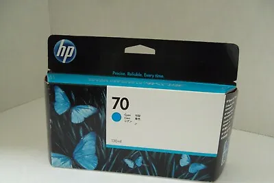 HP 70 Cyan Ink Cartridge 130ml For DesignJet Z2100 Z5400 Z3200 Z3100 C9452A NEW • $49.75