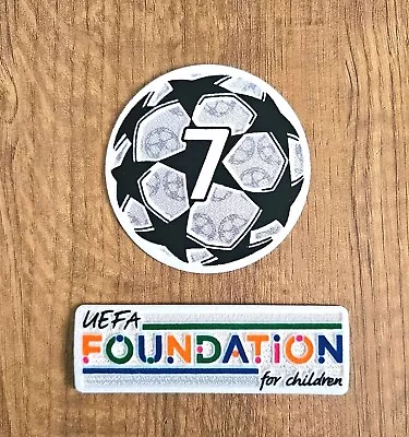 AC Milan 2021-2024 Champions League Starball 7 & Foundation Sleeve Patch Badge  • £5.50