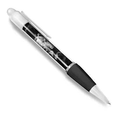 White Ballpoint Pen BW - Colourful Ink Smoke Vape  #36226 • $10.58