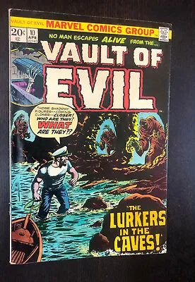 VAULT OF EVIL #10 (Marvel Comics 1974) -- Bronze Age Horror -- VG/F • $5.59