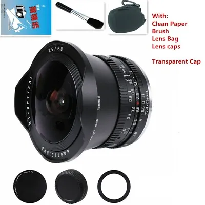 TTartisan 7.5mm F2.0 Fisheye Lens For Panasonic Olympus Micro 4/3 M43 GH5 Camera • $203.50