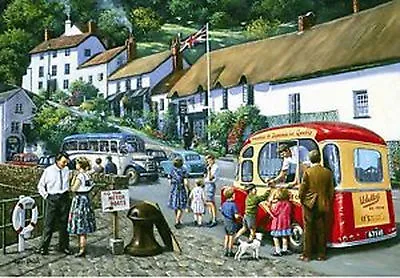 Lynmouth Harbour Seaside Holiday Ice Cream Van Medium Metal Tin Sign Picture • £9.45