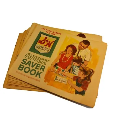 VINTAGE S&H GREEN STAMPS QUICK SAVER BOOK Lot 12  • $26.35