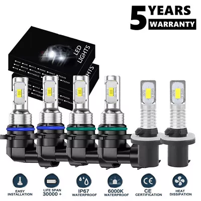 For 2002-2006 GMC Envoy XL 9005 9006 880 Headlights Fog Light LED Combo Bulb Kit • $35.99