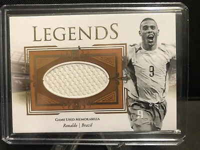 2021-22 Futera World Football Unique Ronaldo /43 Brazil Match Worn Game Used R9 • $169.95