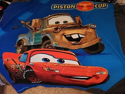 Vint Disney Pixar Lightning McQueen/Mater Piston Racing Cup Series Throw Blanket • $6