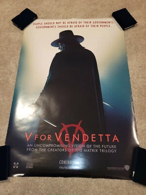 $149.99 • Buy 🌟V For Vendetta RARE Advance Original Movie Poster  Double Sided 27x40