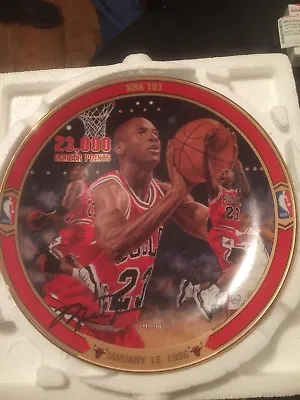Michael Jordan  NBA 101  BULLS Plate Bradford Exchange UpperDeck • $37
