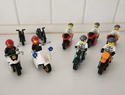 LEGO Motorbike Motorcycle Police Criminal Robber Wheel 50861 50862 52035 50859b • $75