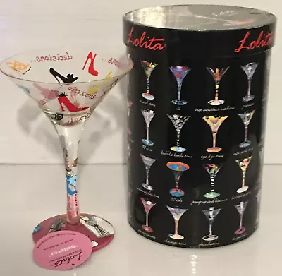 Retro Lolita Cocktail Glass. Martini Collection “Stiletto” Boxed • £14.95