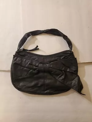 Marc Ecko Black Leather Hobo Bag With Bow • $16