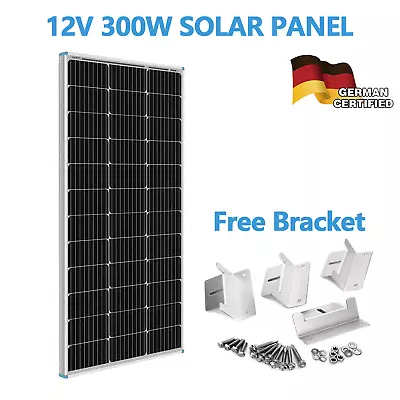 300W 12V Mono Solar Panel Caravan Home Off Gird Battery Charging Power 300 Watt • $139