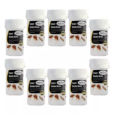 10 X Smoke Insect Bomb - Moth Cluster Fly Wasp Mite Killer Control 3.5g • £29.21