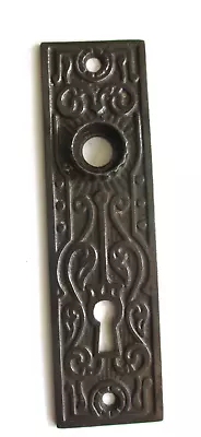 Antique Mortise Lock Door Knob Front Plate Escutcheon #400 Eastlake Victorian • $17.97