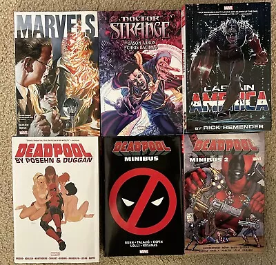 MARVEL OMNIBUS LOT: Deadpool Captain America Dr. Strange And More! • $225