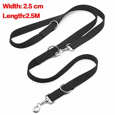 Dog Lead 8ft Adjustable Double Ended Control Training Leash Police Style NEW • £6.98