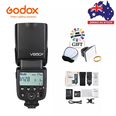 Godox V850II 2.4G GN60 Wireless X System Li-ion Battery Speedlite With Gift • $220