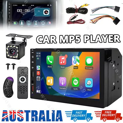 Double 2 Din Car Stereo Bluetooth Head Unit Android Apple CarPlay Touch Radio • $66.69