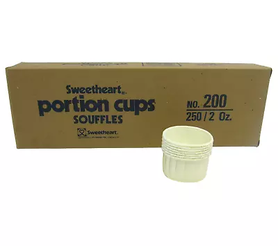 2 Oz Sweetheart Paper Portion Cups Disposable Souffle Condiment Jello Ketchup • $15.50