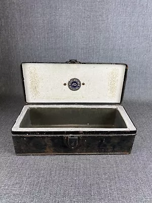 Vintage Safety Deposit Box Michigan Box Company (no Key) 16  Long By 6.5  Wide • $35