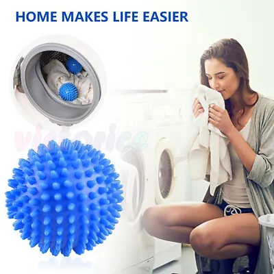 Reusable PVC Laundry Ball Washing Machine Drying Softener Clothes Cleaning Tool • £3.19