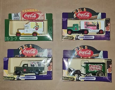 Rare Vintage Lledo Coca Cola Die Cast 4  Piece Truck Set • £19.95