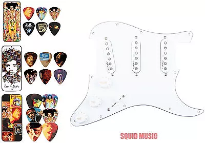 Seymour Duncan Jimi Hendrix Voodoo Signature White Pickguard ( 3 JIMI PICK TINS) • $389