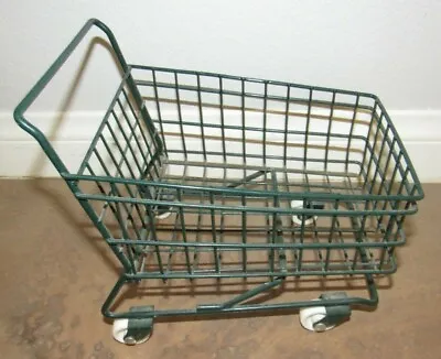 Vintage Green Miniature Shopping Cart  • $24.99