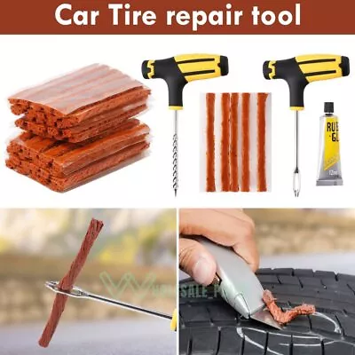 65pc Tire Repair Kit DIY Flat Tire Repair Car Truck Motorcycle Home Plug Patch • $10.69