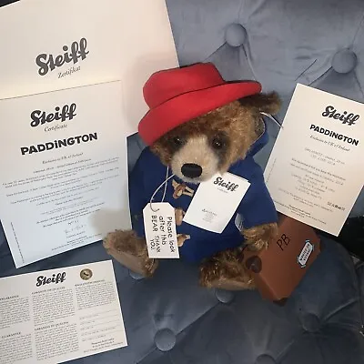 Steiff Paddington Bear 2014 Super Rare 🧸🌸 Exquisite Number 51/2000 (no Box) • £2500