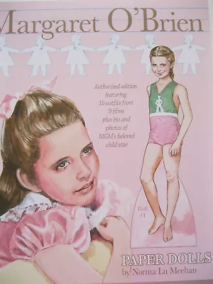 MARGARET O'BRIEN MGM's Beloved Child Movie Star Paper Dolls--Authorized Edition • $8.95