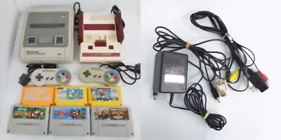 Nintendo Japanese Famicom & Super Famicom Console Bundle SuperMario DKongcords • $169.99