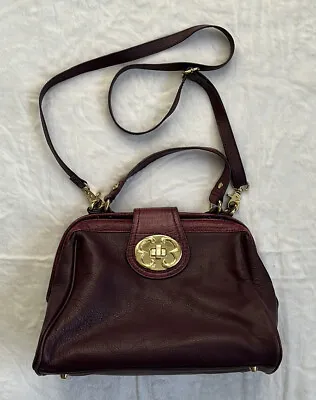 $50 • Buy Emma Fox Purple Leather Satchel