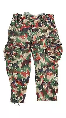 VTG Belgian Army Suspenders Pants Sz 38x29 • $57.79