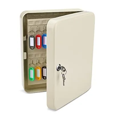 Flexzion Key Cabinet Key Lock Box Wall Mount With 60  Assorted Colors  Sizes  • $43.82