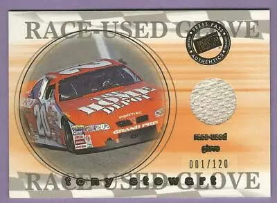 2001 Press Pass Stealth Raced Used Glove #GC4 TONY STEWART 001/120 • $39.99