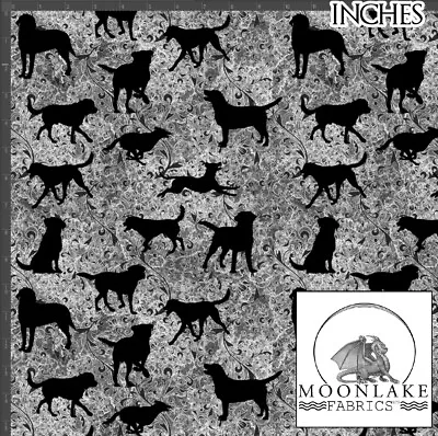 £5.45 • Buy Labrador Silhouette, 100% Cotton 130gsm Poplin * Exclusive *