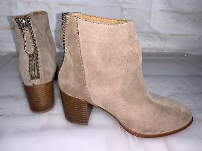 New EOS Leather Ankle Boots Heels Size 38 (7) #23683 • $50