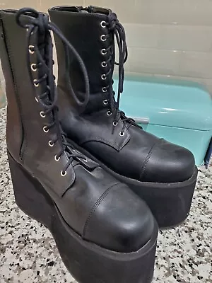 Funtasma Women's Platform Monster Frankenstein Costume Cosplay Black 5  Boots 10 • $85