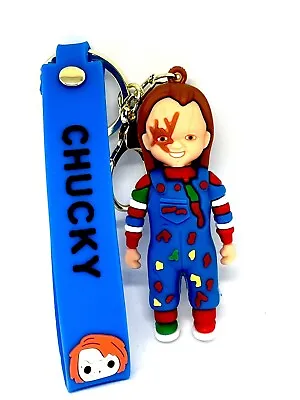 Chucky Doll Pendant Creative Horror Movie Keychain Keyring 3D New Childs Play • £4.50