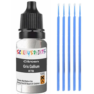 For Touch Up Citroen Gris Gallium Paint Code Ktb Scratch Stone Chip Repair • £5.89