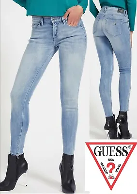 Guess 1981 Curve X Skinny Mid Waist 'Glitzy Heaven' Jeans (G40a) - Bargain!!.  • £19.99