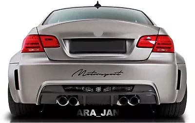 MOTORSPORT Decal Sticker Sport Racing Car Bumper Logo Emblem Auto Performance • $21.21