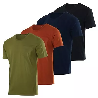 4 Pack: Big & Tall Mens Heavyweight King Size Cotton Quick Dry Fit Shirt Shor... • $54.10