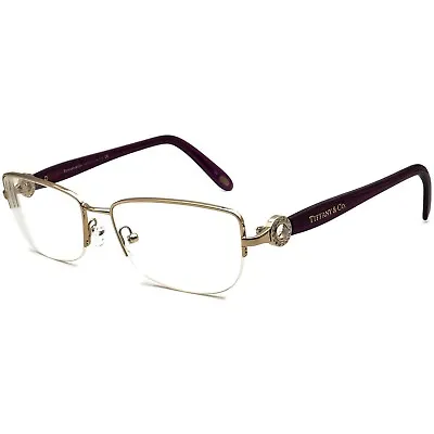TIFFANY & CO . Eyeglasses - TF1057G 6021 -- Pale Gold -- Womens - Swarkovski • $219