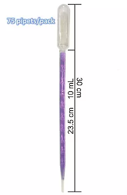 Disposable Plastic Graduated Pipets 3 ML Extra Long 10 ML AAdvance Instruments • $7.89