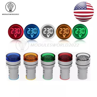 DC 6-100V 22MM Mini LED Voltmeter Digital Display Voltage Meter Volt Tester US • $7.80